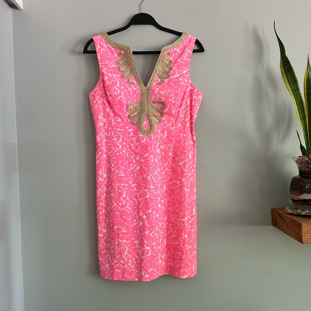 Lilly Pulitzer Pink Cosmo Janice Shift Dress